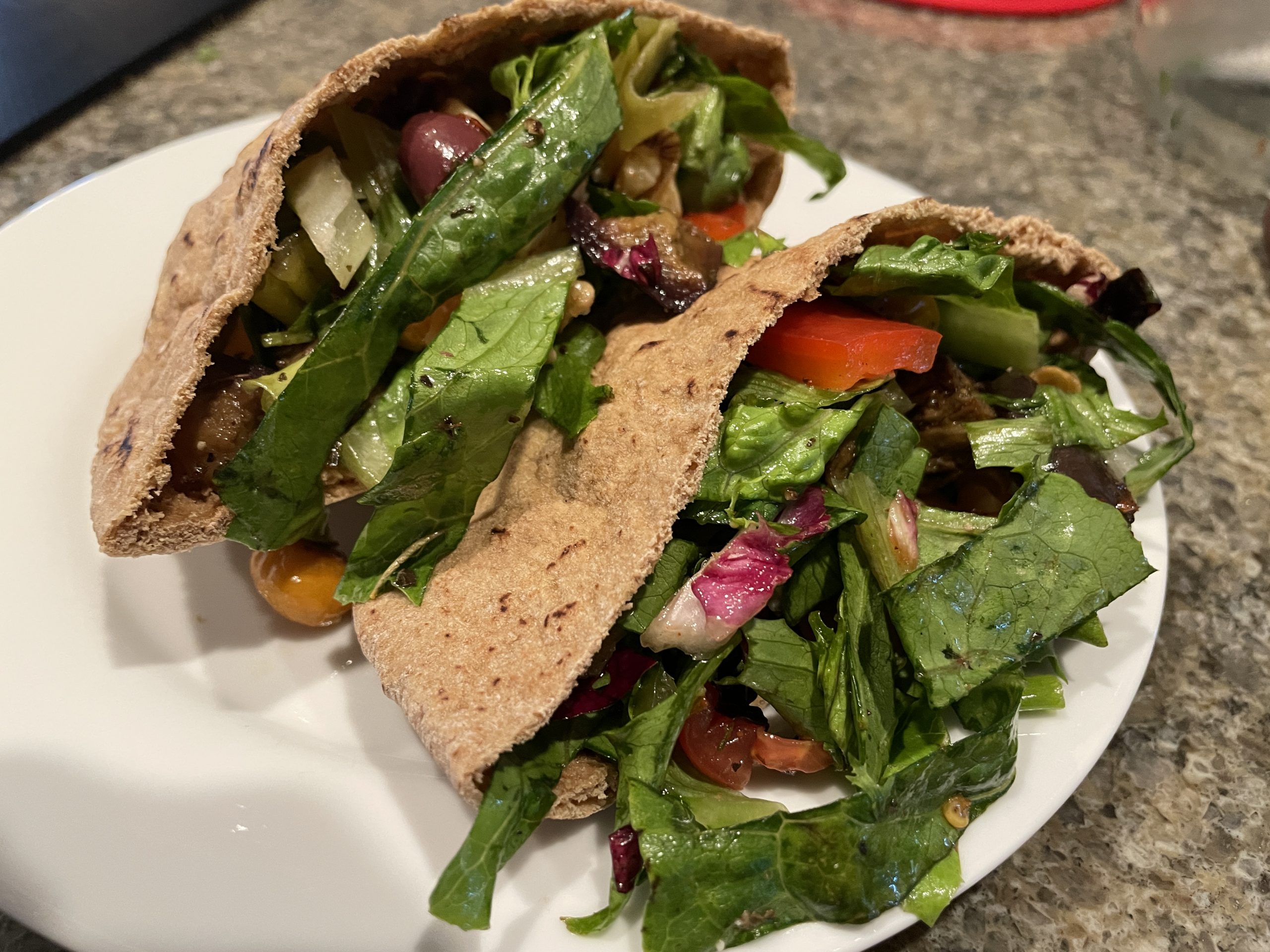 Italian Salad Pita Sandwiches